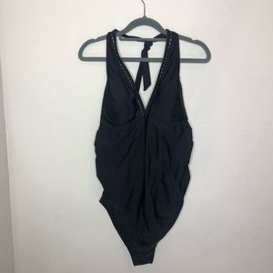 Pinkblush Halter Style Maternity Swimsuit Large